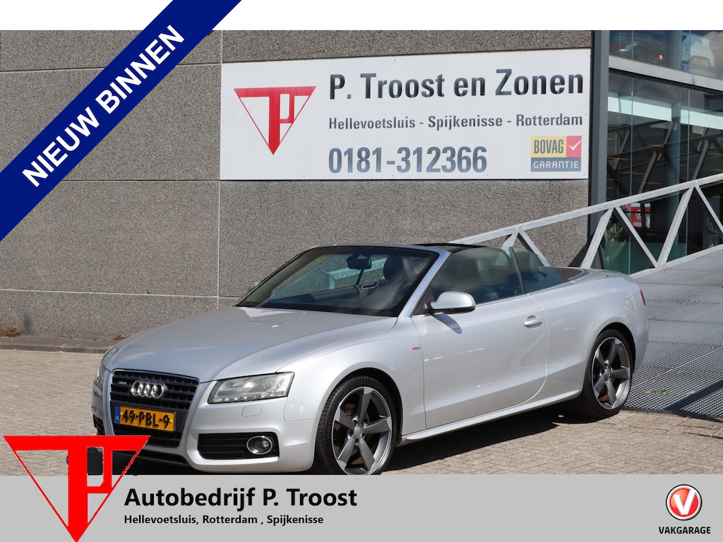 Audi A5 Cabriolet 1.8 TFSI Pro Line 2X S-line Nederlandse auto! Cruise control/Bluetooth/Parkeersensoren/19 inch licht metaal/Climate control/Navigatie