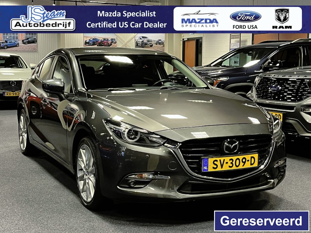 Mazda 3 2.0 SkyActiv-G GT-M 120PK Navi Leder Bose Cruise Head Up Display Trekhaak
