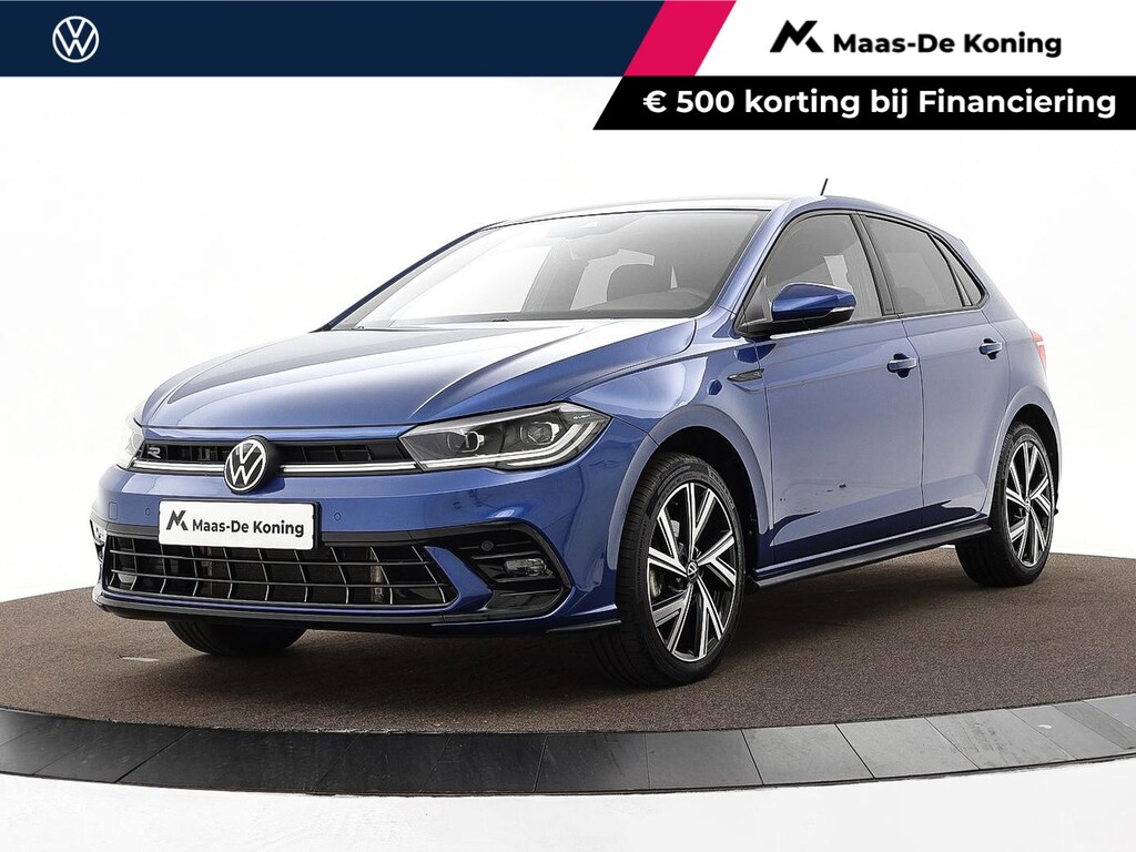 Volkswagen Polo 1.0 TSI 110pk DSG R-Line · Camera · Matrix LED · Stoelverwarming · Apple/Android Car Play · ACC · P-Sensoren · 17"Velgen ·