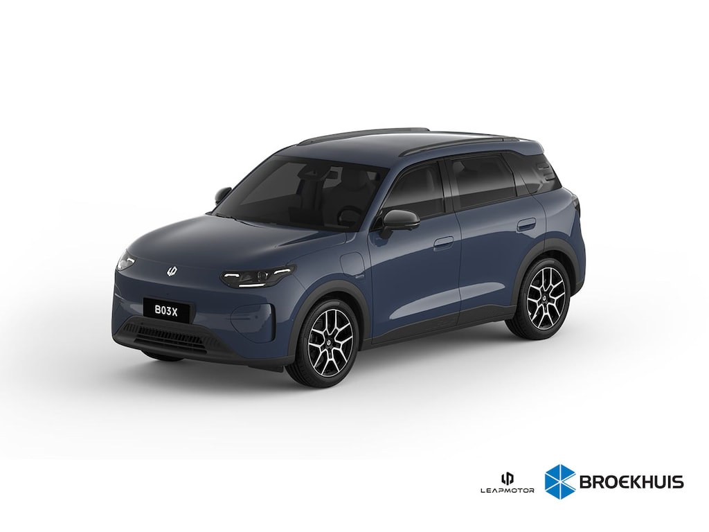 Leapmotor B03X ProMax Design 53 kWh | €1.000,- korting ! | Vanaf €419,- Private lease per maand ! | Carplay | Adaptieve Cruise Control | Keyless | Led-verlichting | 18" Lichtmetalen Velgen | Parkeersensoren voor & achter | Rondomzicht camera