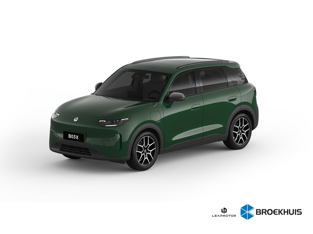 Leapmotor B03X ProMax Design 53 kWh | €1.000,- korting ! | Vanaf €419,- Private lease per maand ! | Carplay | Adaptieve Cruise Control | Keyless | Led-verlichting | 18" Lichtmetalen Velgen | Parkeersensoren voor & achter | Rondomzicht camera