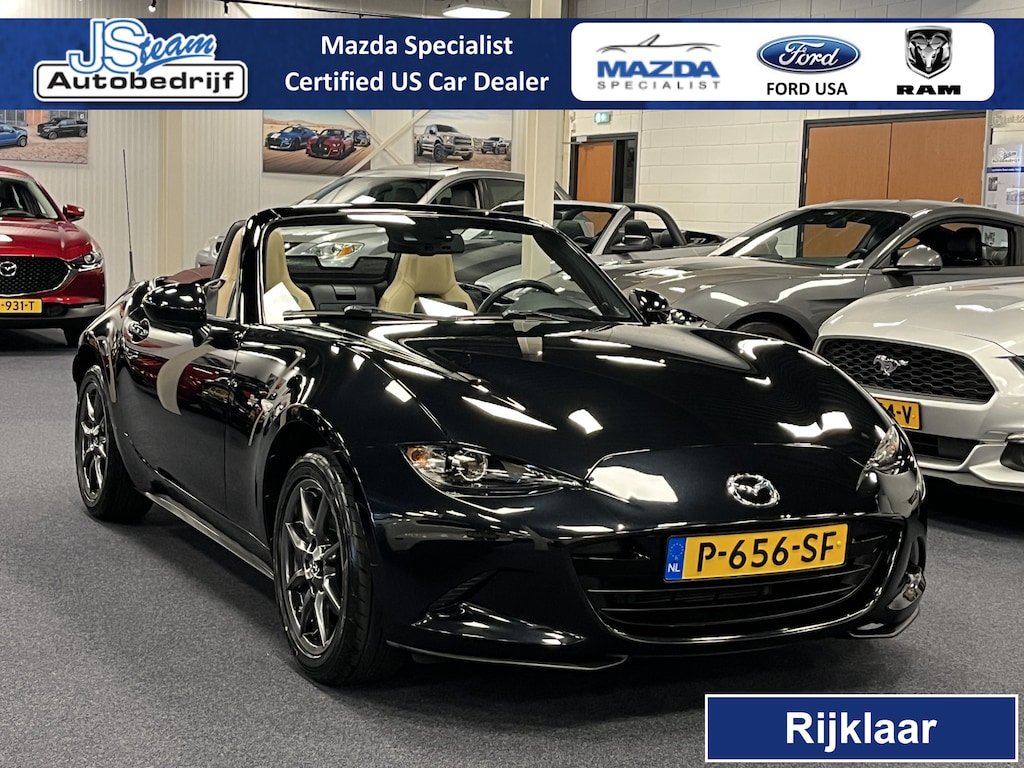 Mazda MX-5 ND Roadster 1.5 SkyActiv-G 131PK Sakura Limited Bose Leder PDC Apple CarPlay