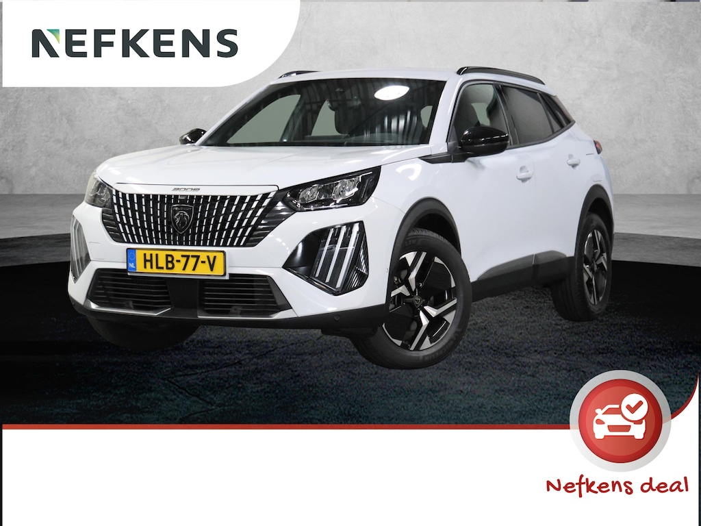 Peugeot 2008 1.2 Hybrid 145PK Allure | 1ste eigenaar | AppleCarPlay/AndroidAuto | Climate Control | 360'Camera | Adaptive Cruise Control | Keyless | FULL LED | LMV | Parkeersensoren | Privacy Glass | Isofix |