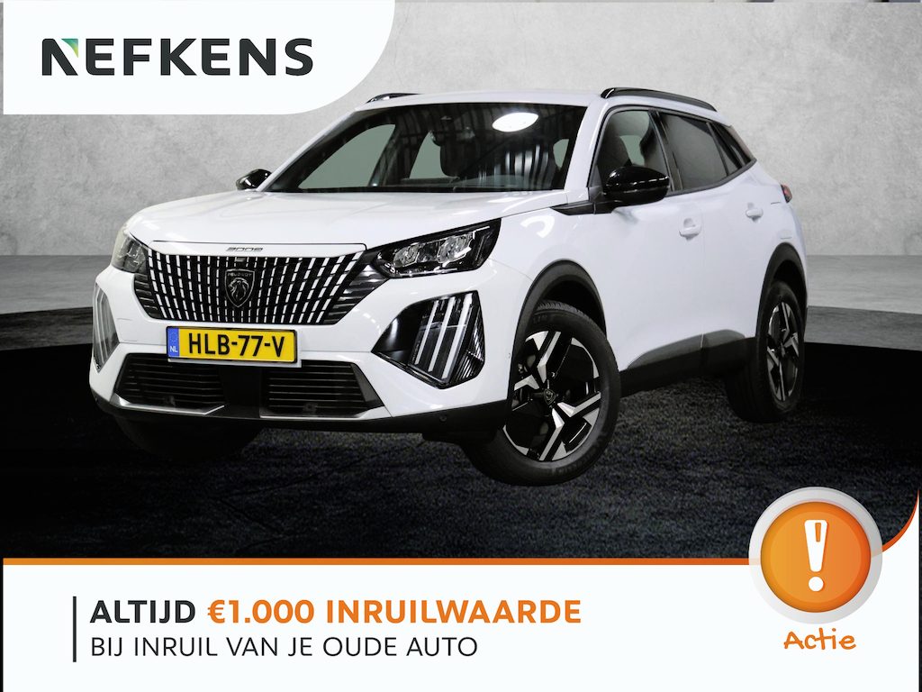 Peugeot 2008 1.2 Hybrid 145PK Allure | 1ste eigenaar | AppleCarPlay/AndroidAuto | Climate Control | 360'Camera | Adaptive Cruise Control | Keyless | FULL LED | LMV | Parkeersensoren | Privacy Glass | Isofix |