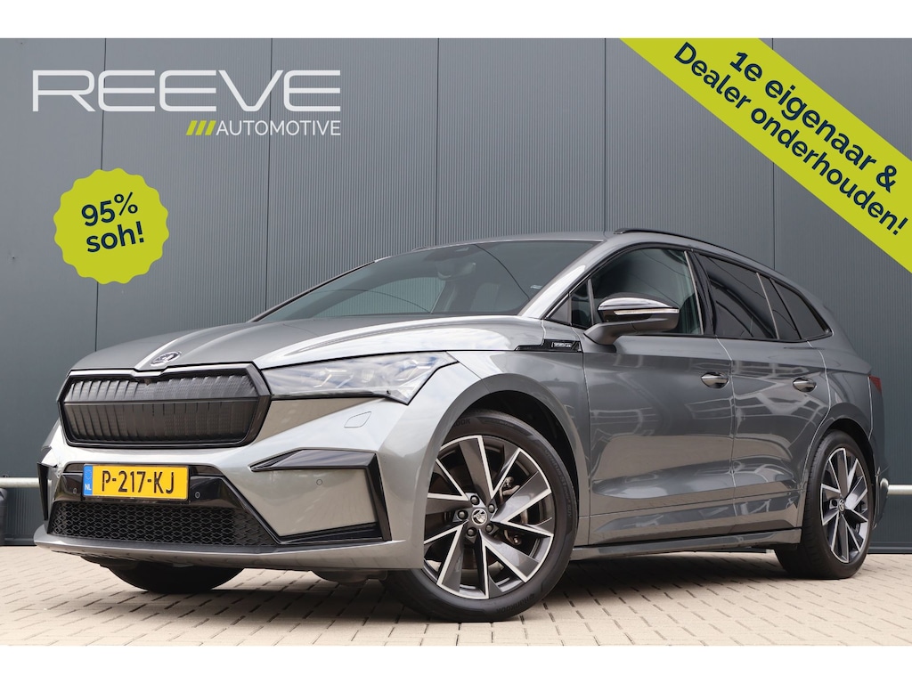 Skoda Enyaq iV 80 Sportline 95% soh! | Trekhaak | Matrix LED | Camera | Stoelverwarming | 20 Inch | Stuurverwarming