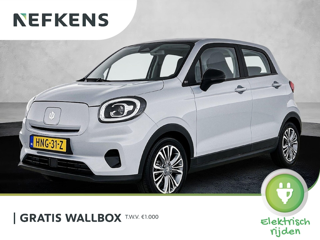 Leapmotor T03 Design 37.3 kWh 95pk | 265km WLTP Actieradius | Navigatie | Panoramadak | Achteruitrijcamera | Adaptieve Cruise Control | Climate Control | Parkeersensoren | Bluetooth | Keyless start | Volledig digitaal instrumentenpaneel | 15" Lichtmetalen velgen |