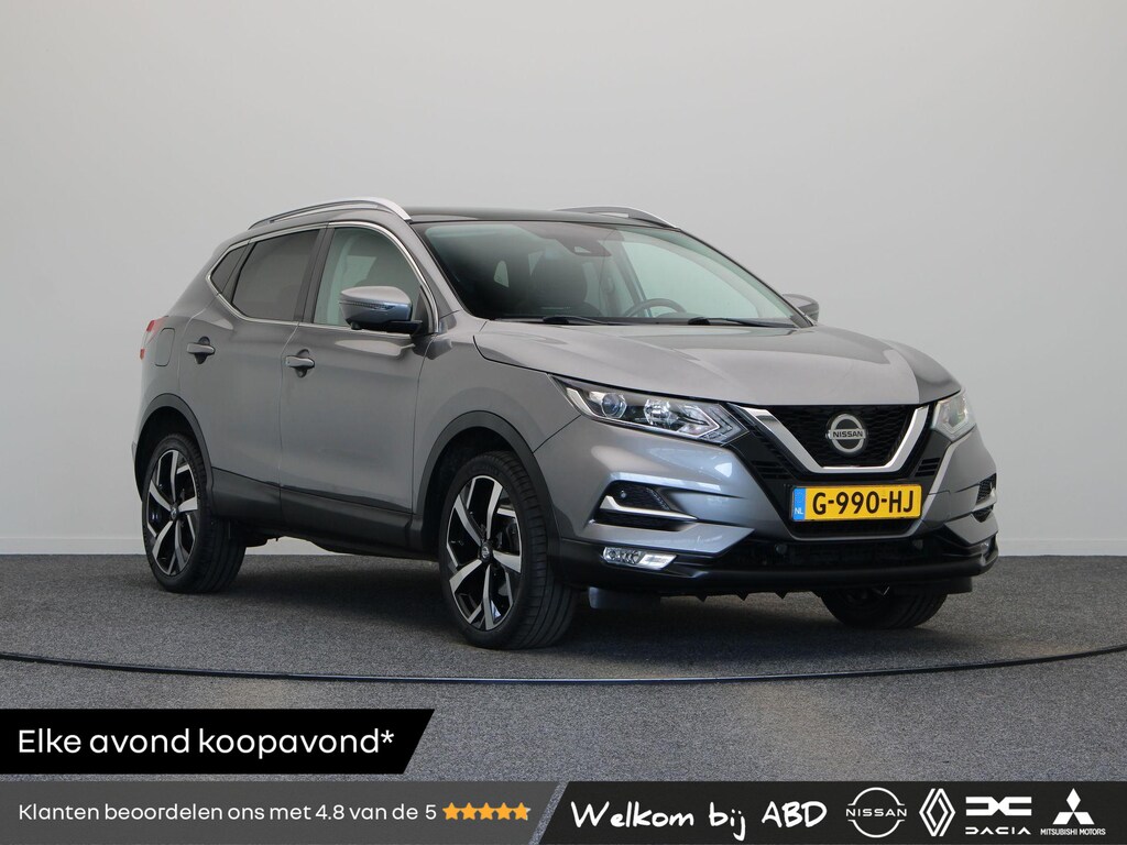Nissan Qashqai 140pk DIG-T N-Connecta | Trekhaak 1300KG | Panoramadak | Climate control | Rondomzicht camera | 19" LMV | Apple carplay/Android auto |