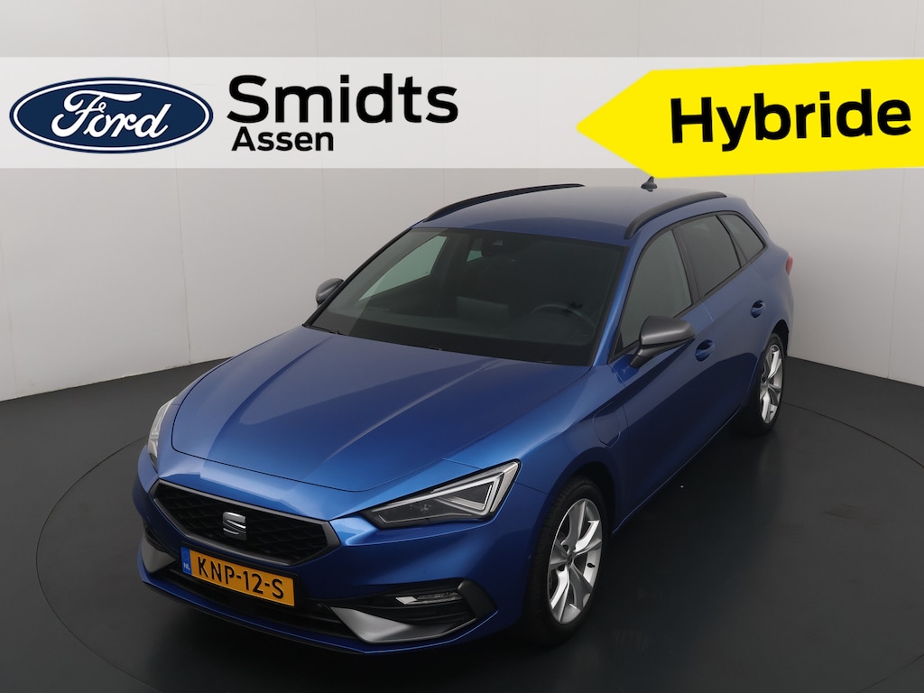 SEAT Leon Sportstourer 1.5 TSI e-Hybrid 204pk FR Business PHEV | Trekhaak | Stoel- en stuurwiel verwarming | Adapt. Cruise | Camera | 1/2 leer | Fabrieksgarantie t/m 05-2028 |