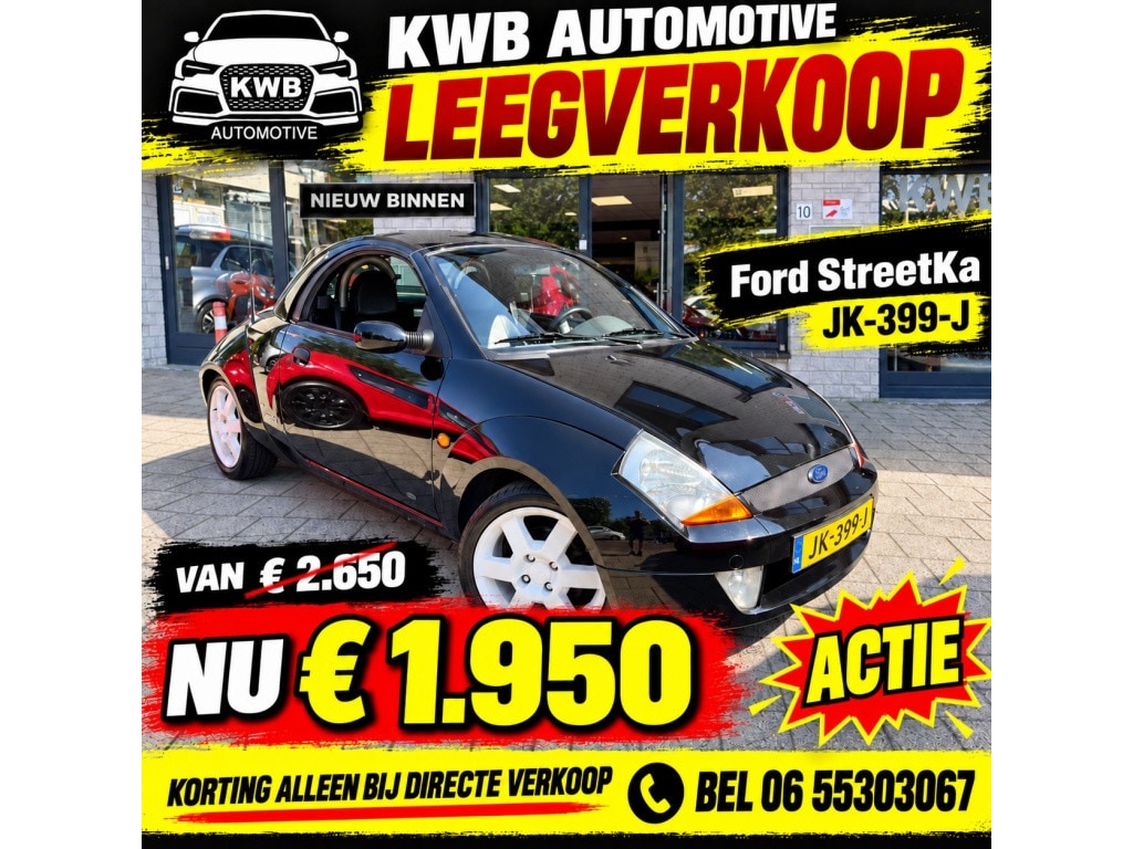 Ford Streetka 1.6 | Leer Hardtop | Nieuwe APK