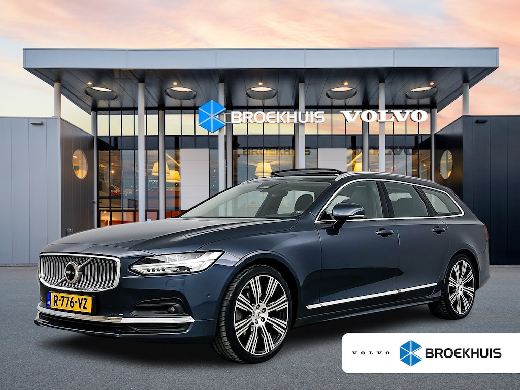 Volvo V90 B5 Ultimate Bright | 20" | 360 Camera | Head-Up | Harman Kardon | Elektr. verst. Stoelen | Panoramadak | Parkeerverwarming | Leder Dashboard