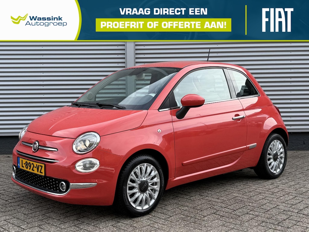 Fiat 500 1.2 Lounge | Airco | Sensoren | Cruise Control | Bluetooth |