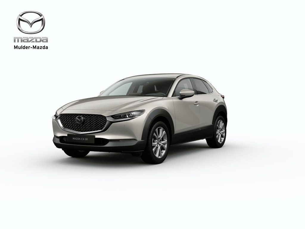 Mazda CX-30 e-Skyactiv G 141 Exclusive-Line Business Edition | 18-inch lichtmetalen velgen in Silver | 360° View Monitor | 7-inch digitale meterset