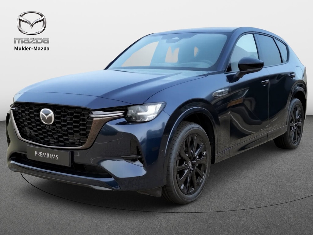 Mazda CX-60 e-Skyactiv PHEV Homura Business Edition - Tan Nappa Leder | 12,3-inch TFT-kleurendisplay met bediening via centrale HMI Commander, touchscreen (voor Apple CarPlay / Android Auto™) of voice control | 12,3-inch digitale meterset | 20-inch lichtmetalen velgen, Black