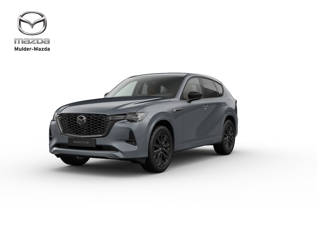 Mazda CX-60 e-Skyactiv PHEV Homura Business Edition - Tan Nappa Leder | 12,3-inch TFT-kleurendisplay met bediening via centrale HMI Commander, touchscreen (voor Apple CarPlay / Android Auto™) of voice control | 12,3-inch digitale meterset | 20-inch lichtmetalen velgen, Black