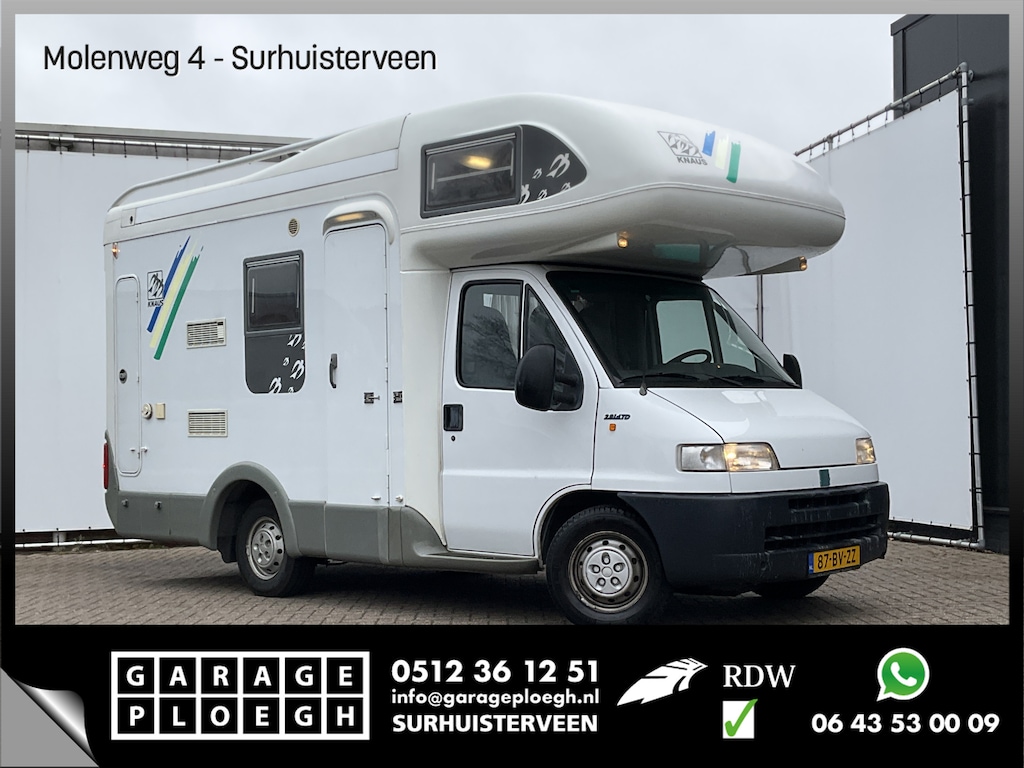 Fiat 230 2.8D Knaus Traveller Cruise-Conrtol Trekhaak Fietsdrager