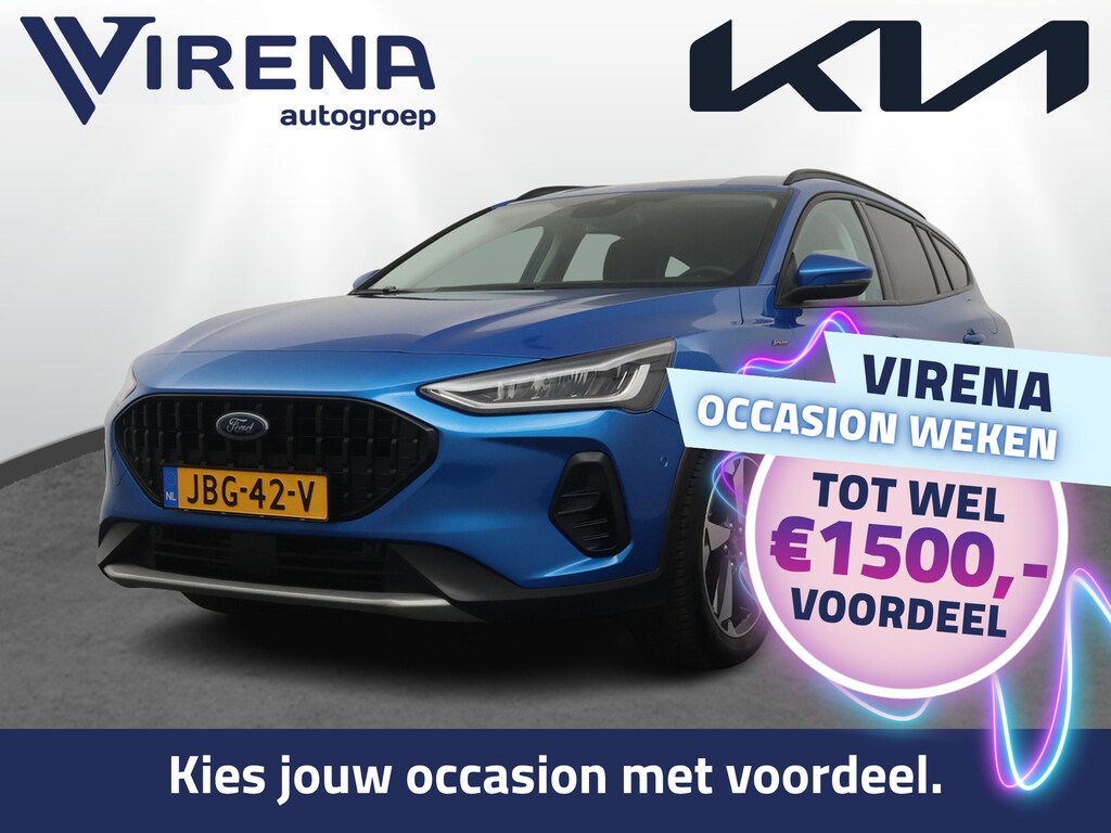 Ford Focus Wagon 1.0 EcoBoost Hybrid Active X - Trekhaak - All-Season banden - Camera - AppleCarplay - Android Auto - Virena Zekerheidspakket 895,-