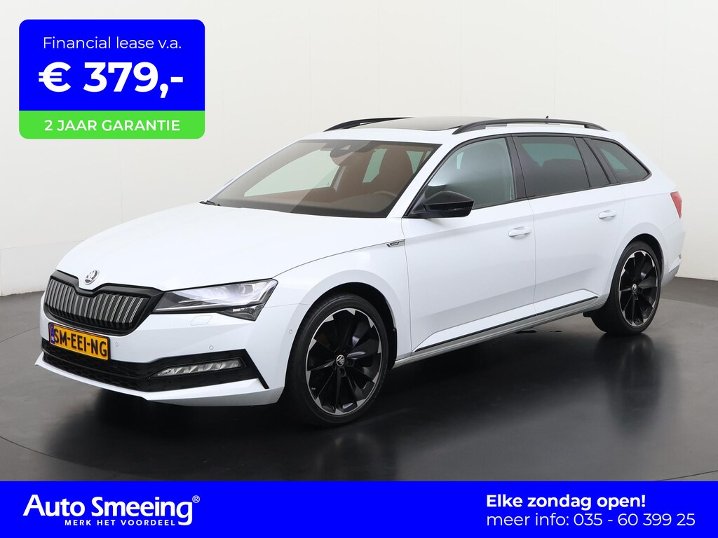 Skoda Superb Combi 1.4 TSI iV Sportline | Panoramadak | Matrix LED | 19" Supernova | Zondag Open!