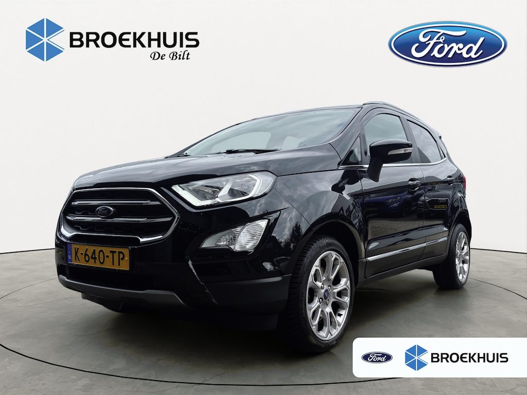 Ford EcoSport 1.0 EcoBoost Titanium X | AUTOMAAT! | TREKHAAK | PANORAMADAK | CAMERA | WINTERPACK | CRUISE | DODE HOEK | PARK SENS V+A | DEALER OH! | NAVI | CLIMA