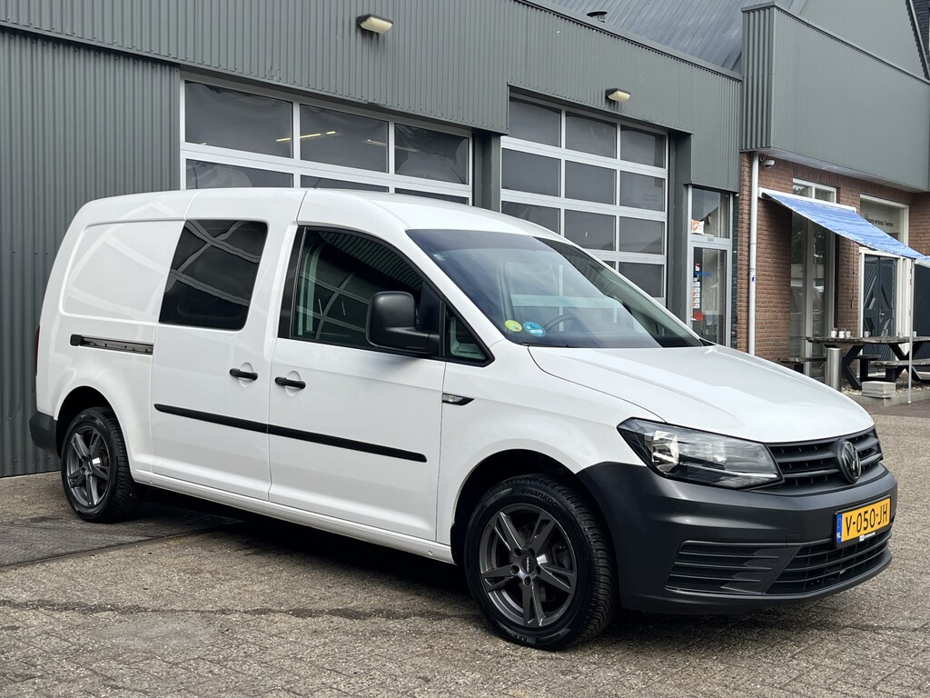 Volkswagen Caddy Maxi 2.0 TDI L2H1 Euro 6 Airco Trekhaak 1400kg trekgewicht Telefoonverbinding Achterruitrij camera Zijruit rechts Lichtmetalen velgen Bpm vrij voor particulier gebruik!!
