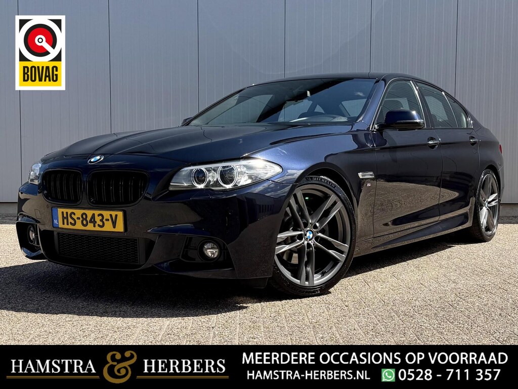 BMW 5-Serie 520i M-Sport pakket, blauw, automaat
