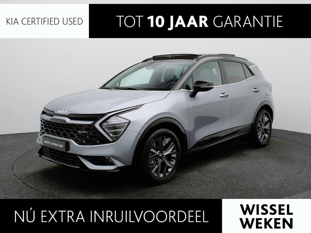 Kia Sportage 1.6 T-GDi Hybrid GT-PlusLine Trekhaak | Open Dak | Premium Sound | Leder | Stoelverwarming en Verkoeling | Camera | Elektr. Stoel met Geheugen | HEV
