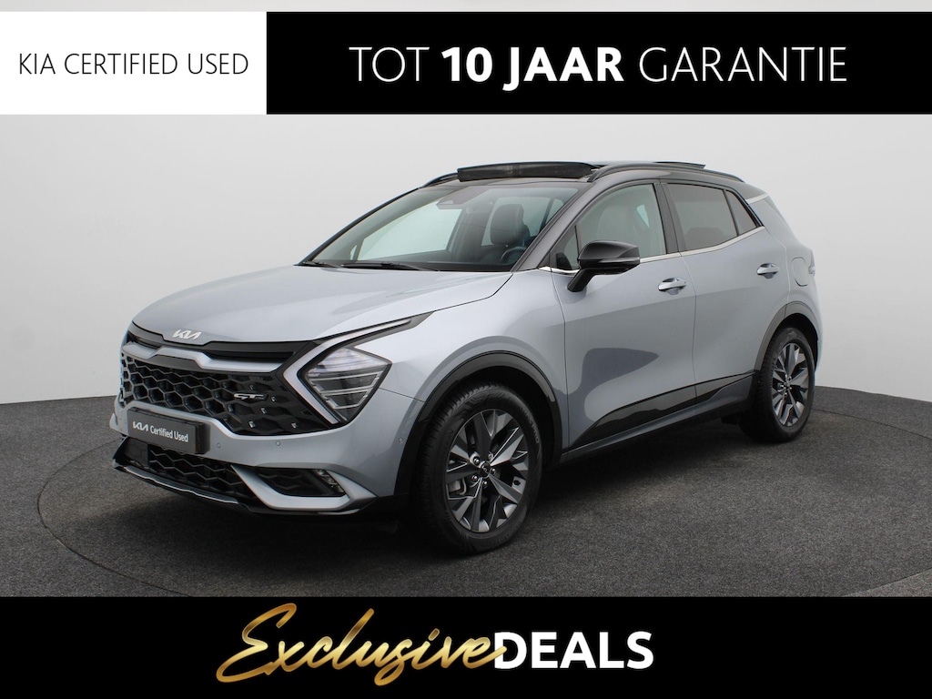 Kia Sportage 1.6 T-GDi Hybrid GT-PlusLine Trekhaak | Open Dak | Premium Sound | Leder | Stoelverwarming en Verkoeling | Camera | Elektr. Stoel met Geheugen | HEV