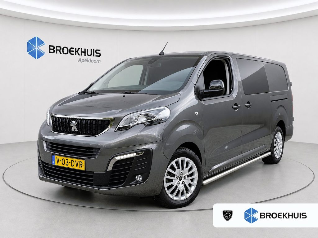Peugeot Expert 2.0 BlueHDI 180 S&S DC | Apple Carplay / Android Auto | Trekhaak | Achteruitrij Camera | Dubbele Cabine DC | Trekhaak | Dubbele schuifdeur | Navigatie | Camera | Cruise Control | 2 zitplaatsen rechtsvoor | Airco | Armsteun voor