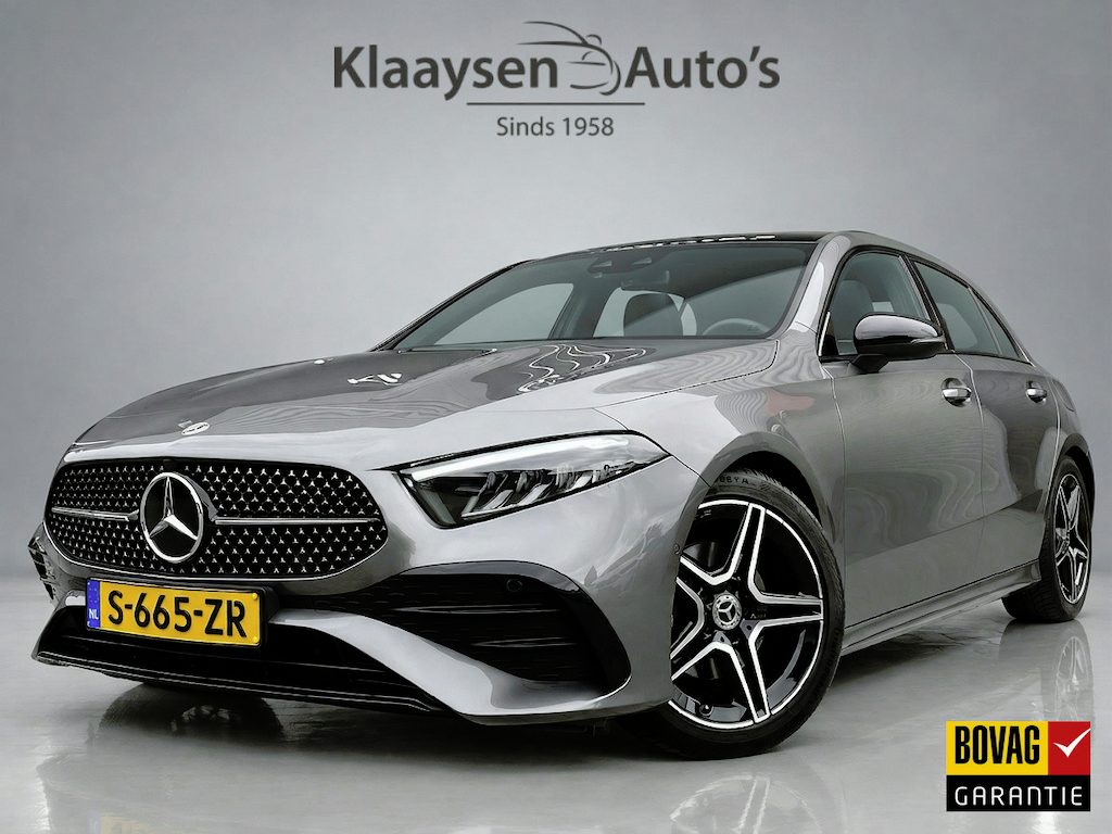 Mercedes-Benz A-klasse 180 AMG Line AUT. | 1e eigenaar | dealer onderh. | panoramadak | camera | night pakket | sfeerverlichting