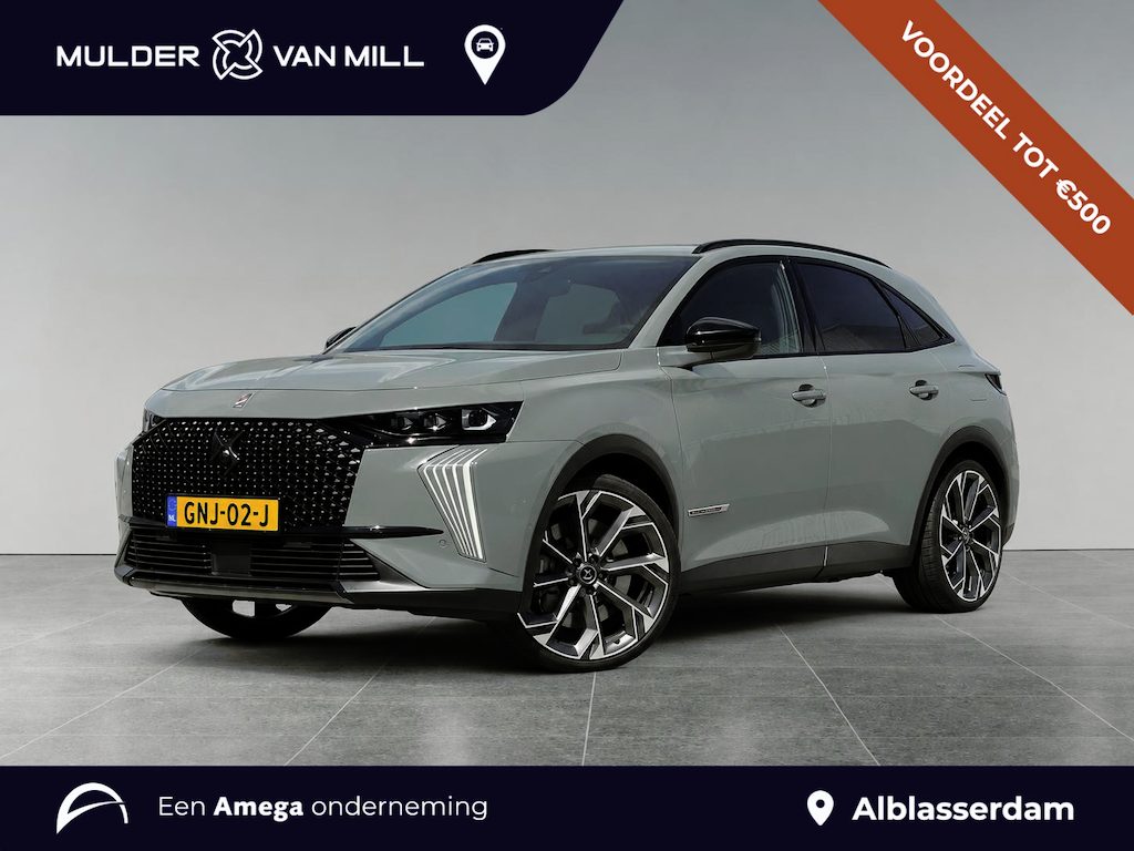 DS 7 La Premiere e-Tense 360pk PHEV 4x4 e-EAT8 | FOCAL HIFI | BLACK PACK | NIGHTVISION | SCHUIF/KANTELDAK | HANDSFREE A.KLEP | NAVI | 360° CAMERA | NAPPA LEDER | STOELKOELING + VERW. | MASSAGESTOELEN |