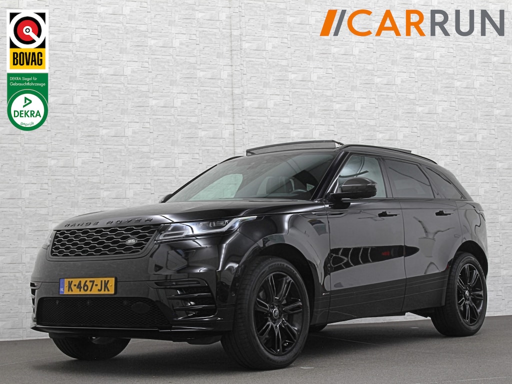 Land Rover Range Rover Velar 250 pk AWD R-Dynamic S | 360 Camera | Panorama | ACC | Leder | Meridian | 2021 |  Memory | Stoelventilatie | Carbon | Black-Optic | Sfeerverlichting | NL Auto | NAP | Dealer onderhouden. Btw Auto | 32825,= ex btw | 23925,= ex btw & ex bpm.