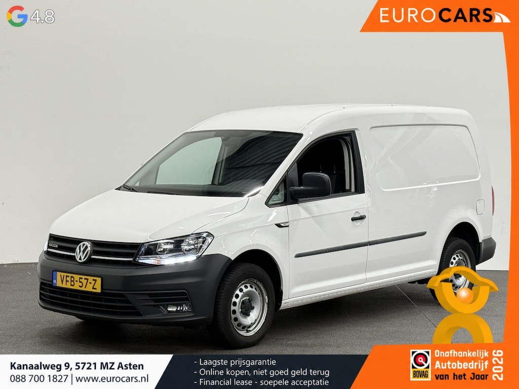 Volkswagen Caddy Maxi 1.4 TGI L2H1 EcoFuel Comfortline Airco Cruise PDC Verwarmbare voorruit Comfortstoelen Alarm Bluetooth Schuifdeur