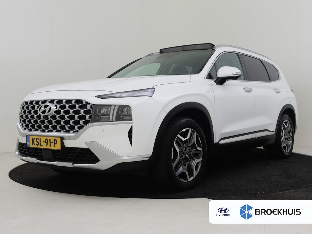 Hyundai Santa Fe 1.6 T-GDI PHEV Premium 265 PK AUTO | Head-up display | Elekt glazen pano-dak | 360 gr Camera | Elektr stoel(en) met verwarming ventilatie en memory | Cruise control adapt | App connect | Navi | DAB | LED | 19"LMV
