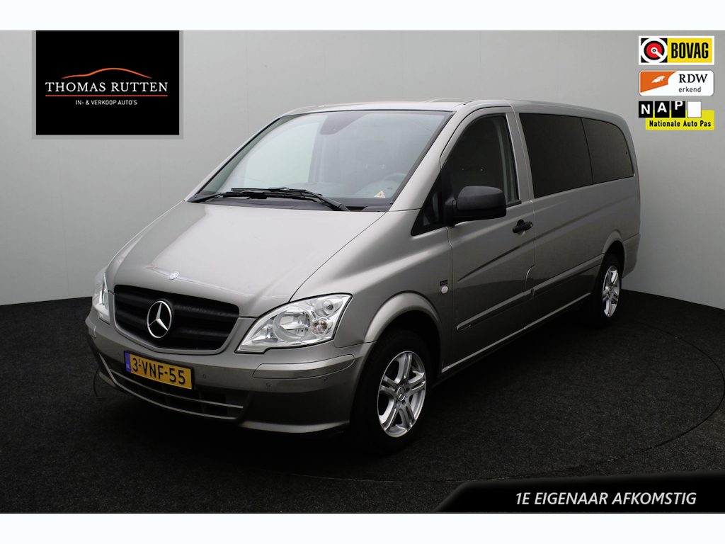 Mercedes-Benz Vito 113 CDI 320 Lang DC Luxe 2011 | Nette Bus | 1e Eigenaar | Dubbele cabine | NAP Nationale Autopas | Invalide Lift | Stuurwiel Bediening | Cruise Control | Airco | Parkeersensoren | Boekjes | 2 Sleutels