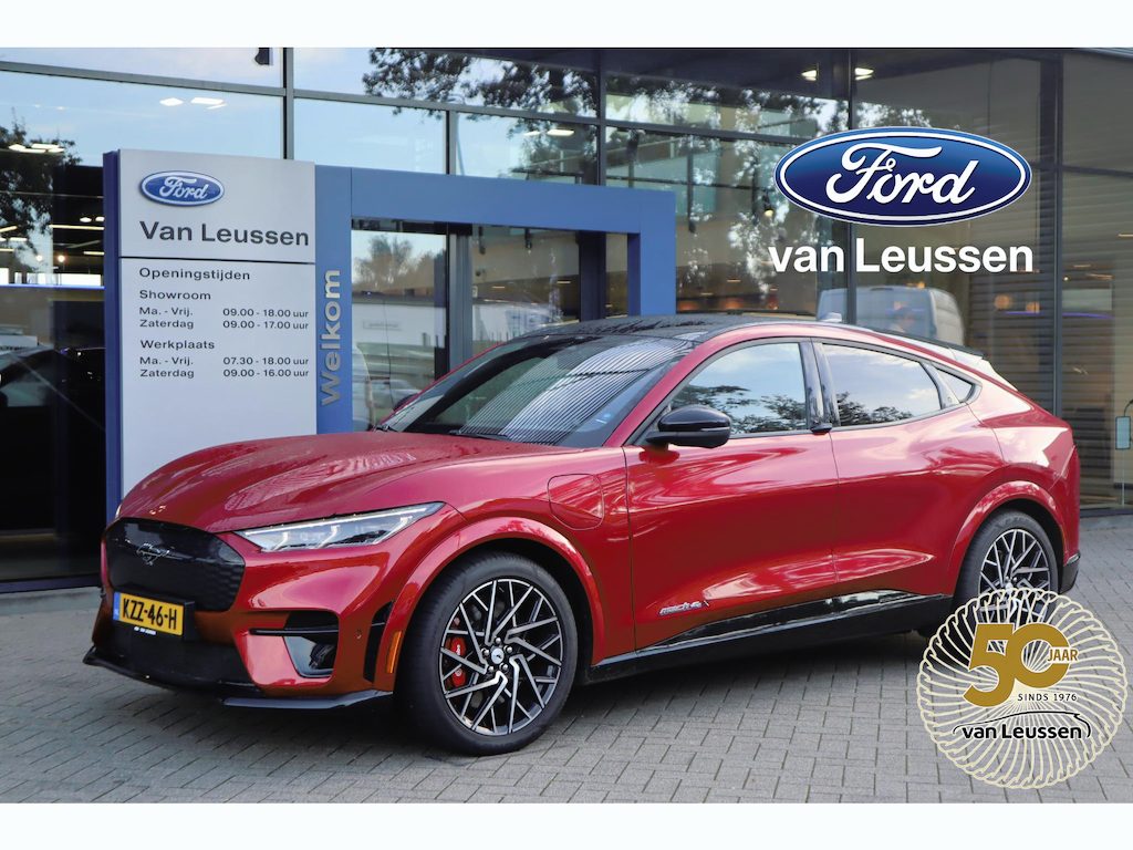Ford Mustang Mach-E GT AWD 98KWH 487PK 4JR/100.000KM-FABR-GARANTIE FABRIEKSAUTO!! HALF-LEDER PANO BLISS MEMORY 360-CAMERA