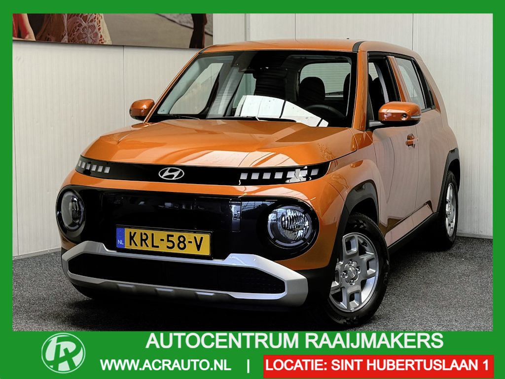 Hyundai Inster EVOLVE PIXEL 49 KWH NIEUW !! 5 JAAR FABRIEKSGARANTIE !! NAVIGATIE ADAPTIVE CRUISE CONTROL CLIMATE CONTROL APPLE CARPLAY/ANDROID KEYLESS GO ACHTERUITRIJCAMERA ZEER MOOI !!