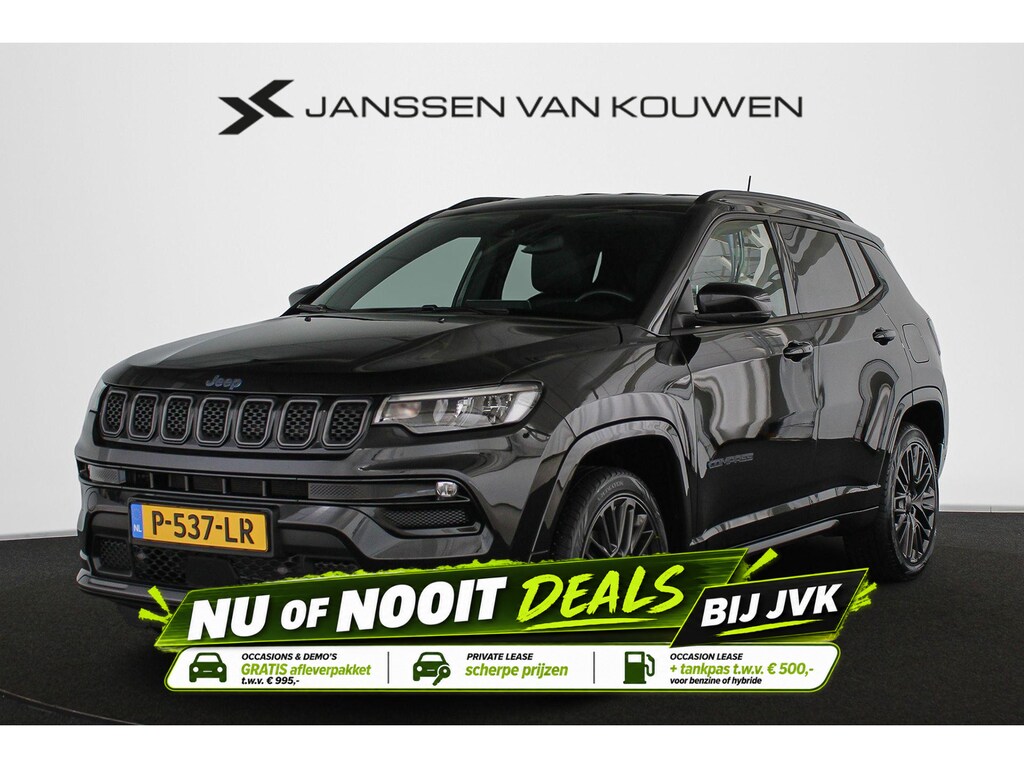 Jeep Compass 4xe 240 Plug-in Hybrid Electric S Stuur-Stoelverwarming Leder Memory Keyless 19"