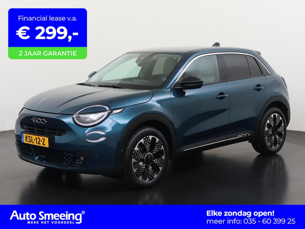 Fiat 600 1.2 Hybrid La Prima | Leder | Camera | Adaptive cruise | Zondag open!