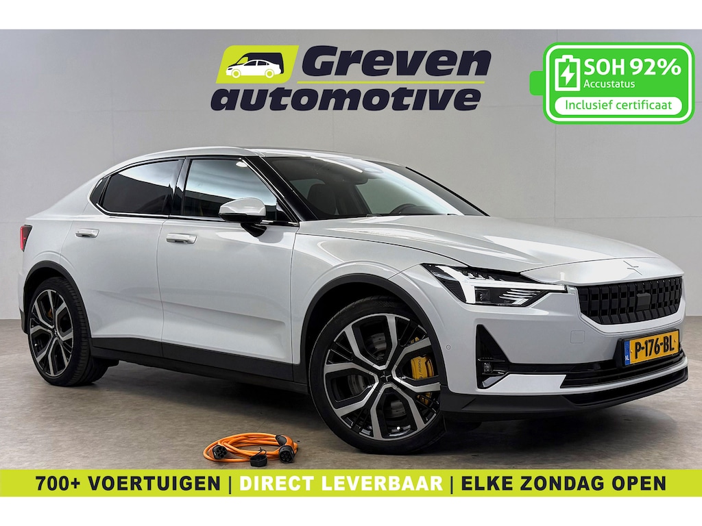 Polestar 2 Long Range Dual Motor 78 kWh 408PK | Snelladen | SOH 92% | Virtual | Camera | H/K | Carplay | Memory | Cruise | Stoel/Stuurverw. | NAP