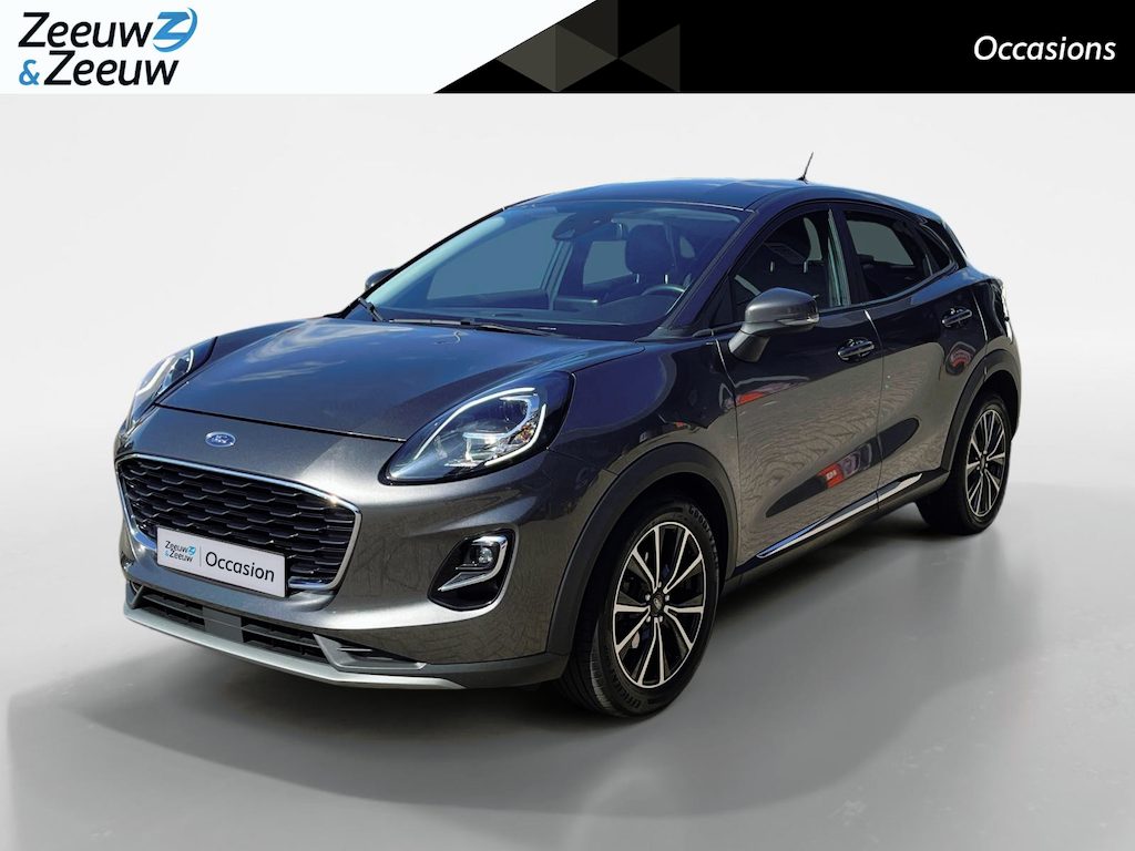 Ford Puma 1.0 EcoBoost Hybrid Titanium | Dealer Onderhouden | Parkeersensoren Achter | 17" Lichtmetalen Velgen | Airco | Navigatie | Apple Carplay & Android Auto | Bovag Garantie
