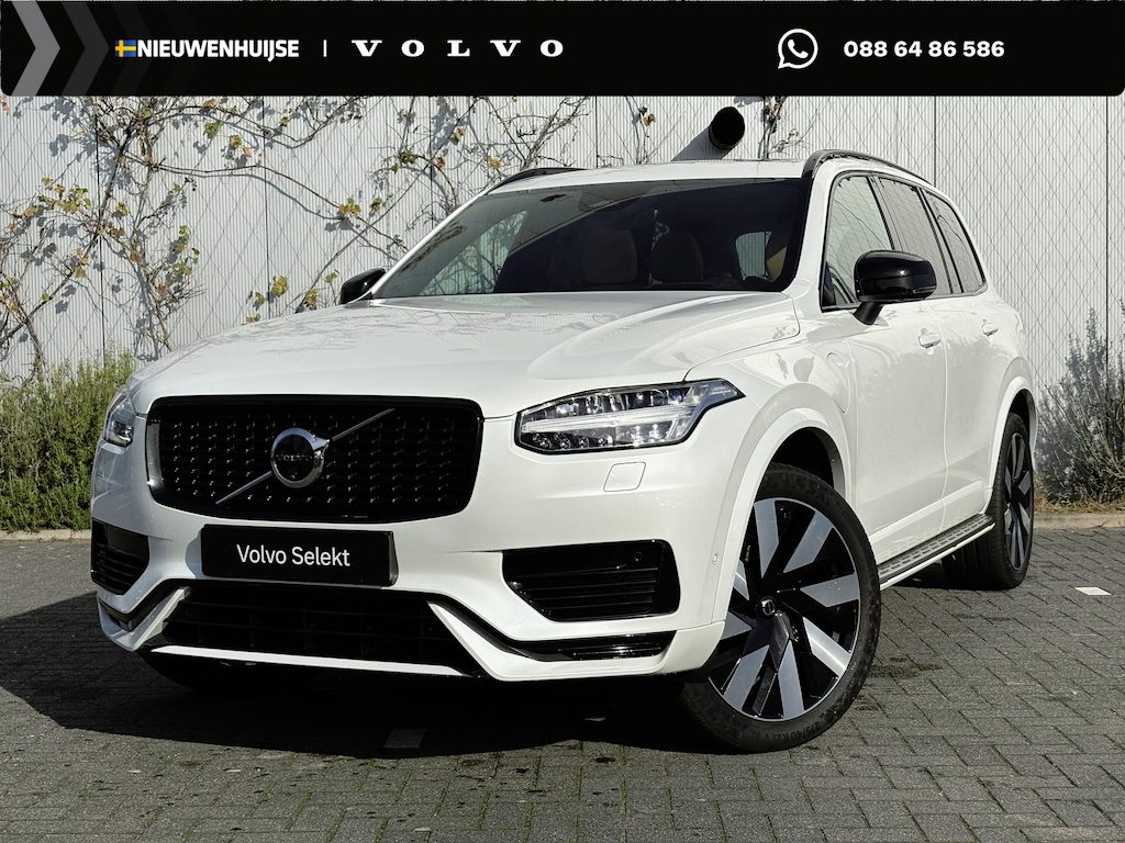 Volvo XC90 2.0 T8 Recharge AWD Ultimate Dark | Adaptieve Cruise Control | Panoramadak | Head-Up Display | 360° Parkeercamera | 21" Velgen | Trekhaak | Stoel-/Stuurverwarming | Harman Kardon Audio | Dodehoek Detectie |