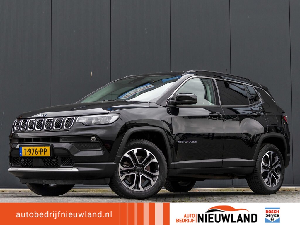 Jeep Compass 4xe 240 Plug-in Hybrid Electric Limited SOH 91%|Adaptive Cruisecontrole|camera|plug-in|elektrisch bedienbare achterklep