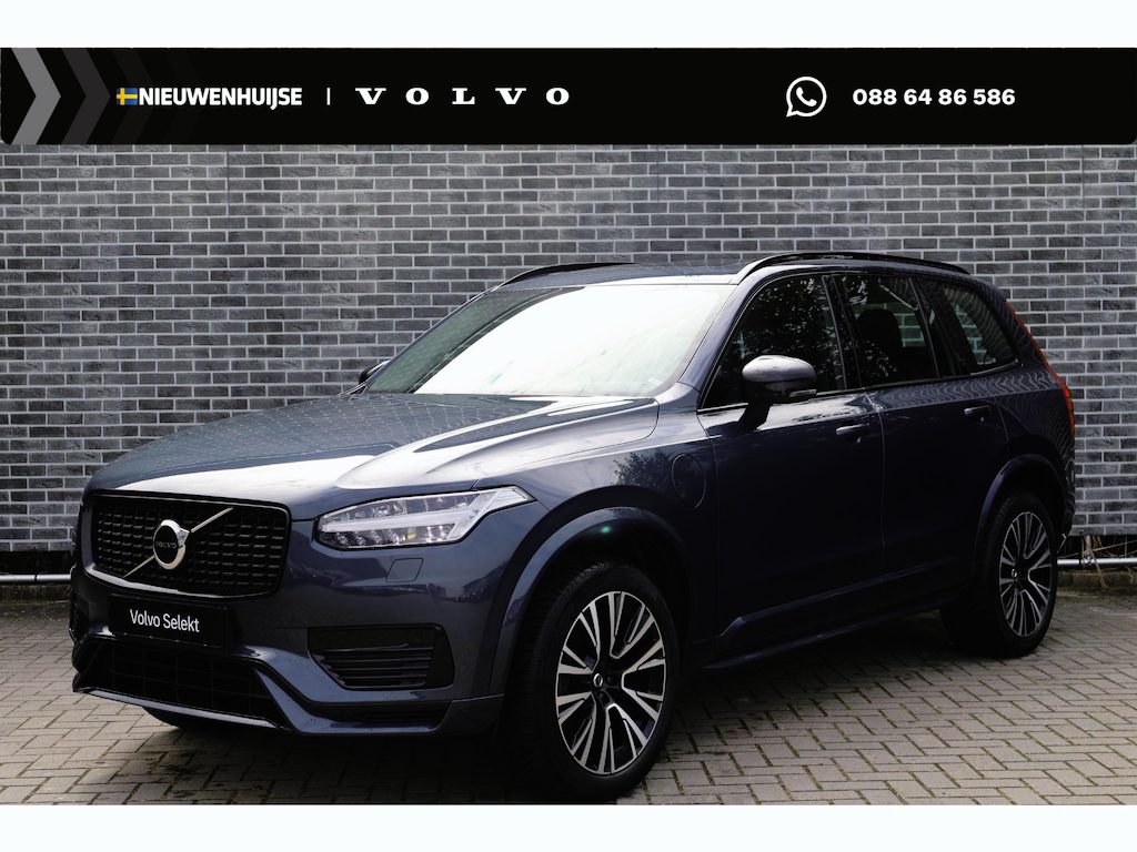 Volvo XC90 Plug-in Hybrid T8 AWD Ultimate Dark | Long Range | Adaptieve Cruise Control | Luchtvering | Harman Kardon Audio | Parkeercamera | Dodehoek Detectie | Stoel-/Stuurverwarming | Head-Up Display | Standkachel |