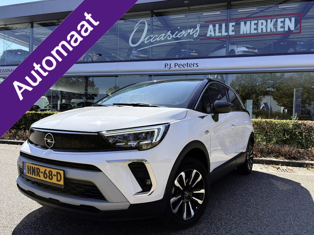 Opel Crossland 1.2 Turbo Elegance Achteruitrijcamera - Airco - Apple carplay - Bluetooth - Cruise control - Radio - Navigatie - Trekhaak - Elektrische ramen - Led verlichting - Start/stop systeem - Licht metalen velgen 16 inch - Stuur multifunctioneel