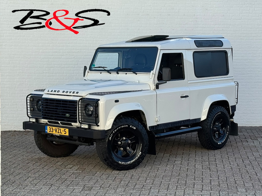 Land Rover Defender 2.4 TD HT 90" E Marge Grijs kenteken Led Trekhaak 3500kg Airco Schuifdak Topstaat!