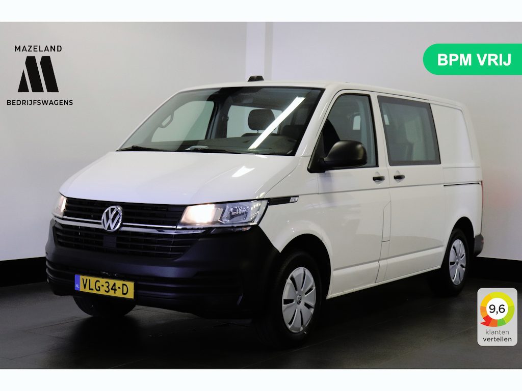 Volkswagen Transporter 2.0 TDI 150PK Automaat Dubbele Cabine EURO 6 - Airco - Cruise - Camera - € 18.900,- Excl.