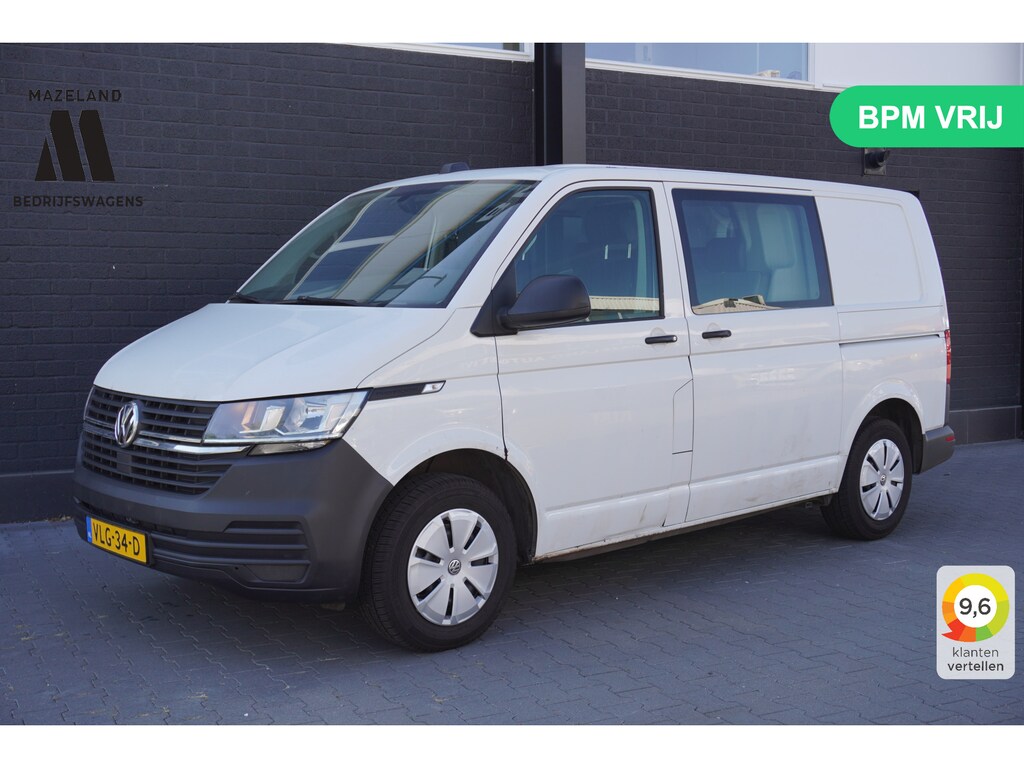 Volkswagen Transporter 2.0 TDI 150PK Automaat Dubbele Cabine EURO 6 - Airco - Cruise - Camera - € 18.900,- Excl.