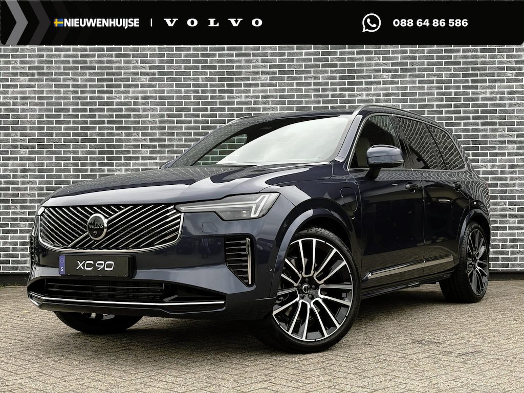 Volvo XC90 T8 Plug-in hybrid AWD Ultra Bright Exec. Ed. | Gratis trekhaak | Executive | Luchtvering | Gelaagd Glas | Bowers & Wilkins | Massage & Ventilatie Stoelen | Panoramadak | Getint Glas | Elektrische Stoelen | Memory | Keyless | Elek. Achterklep