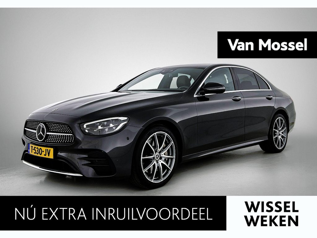 Mercedes-Benz E-klasse 300 e Business Solution AMG | APPLE CARPLAY | ANDROID AUTO | ACHTERUITRIJCAMERA | PARKEERSENSOREN | HEAD-UP DISPLAY | SFEERVERLICHTING | STOELVERWARMING | DODEHOEKSENSOREN | CRUISE CONTROL | RIJSTROOKHULP | DAB RADIO | LICHTMETALEN VELGEN | BLUETOOTH | NAVIGATIE |