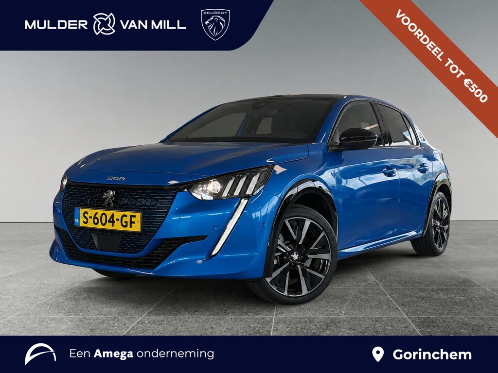 Peugeot e-208 GT Pack EV 3-FASEN 50kWh 136pk | ALCANTARA | TWO-TONE | STOELVERW. | NAVI | CAMERA | 17" LM-VELGEN | APPLE CARPLAY / ANDROID AUTO | STOELMASSAGE | ADAPTIVE CRUISE |