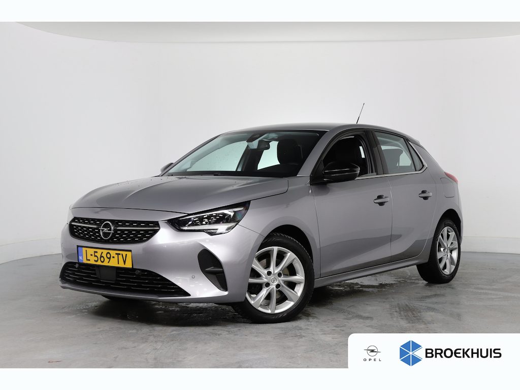 Opel Corsa 1.2 Elegance | 100 Pk | Dealer Onderhouden! | LED | Camera | Navi | Clima | Keyless | Half Leder | Parkeersensoren V+A | Lichtmetalen Velgen